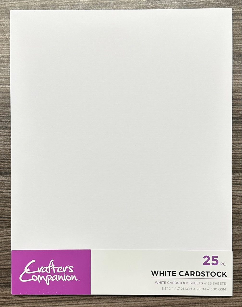 Crafters Companion – White Cardstock – 8.5” x 11 - 25PC – Crafter's  Companion US